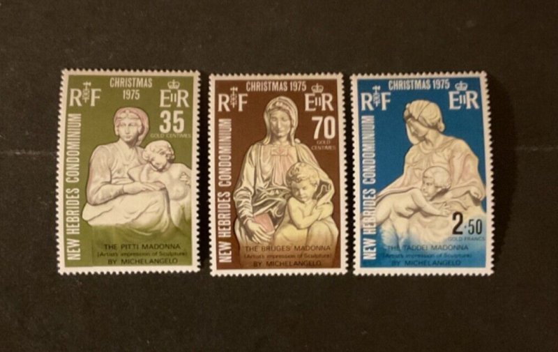 Stamps British New Hebrides Scott #201-3 never hinged