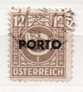 Austria 1946 Early Issue Fine Used 12g. Porto Optd NW-259917