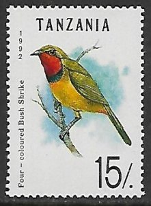 Tanzania # 980 - Four-colored Bushshrike - MNH.....{Be6}