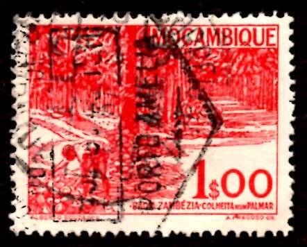 Mozambique 1948-49 Kopra Harvest, Baixa Trees 60c Scott.313 Used (#1)