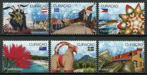 Curacao Christmas Stamps 2020 MNH December Cultures Traditions Flowers 6v Set 