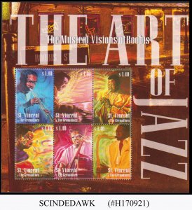 ST. VINCENT GRENADINES - 2000 THE ART OF JAZZ / MUSIC - MIN. SHEET MINT NH