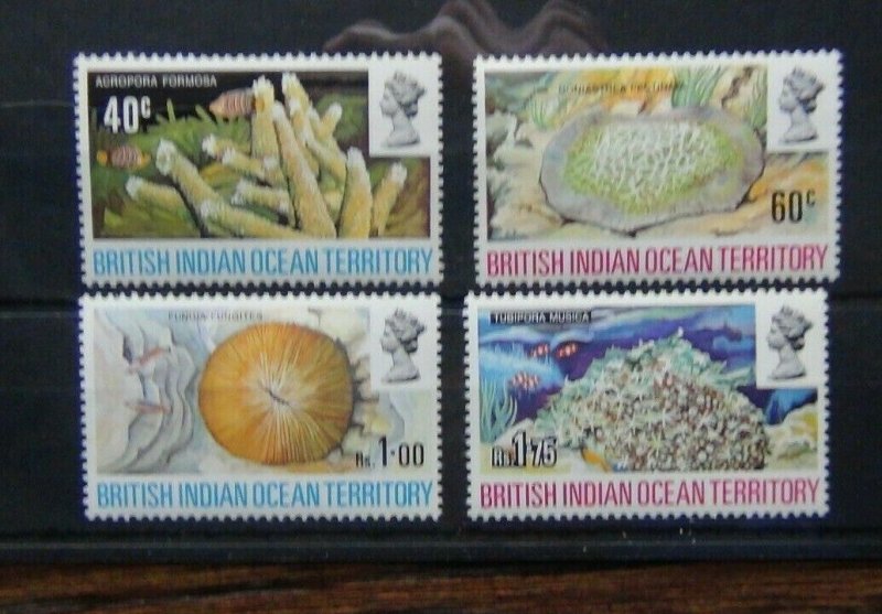 British Indian Ocean Territory 1972 Coral set MNH