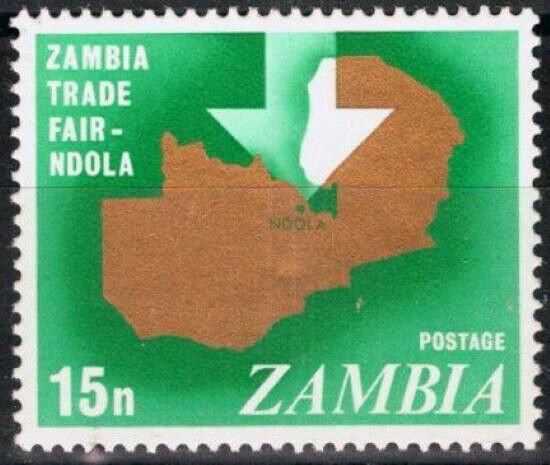 ZAYIX - Zambia 51 MNH Map of Zambia Trade Fair   080722S10