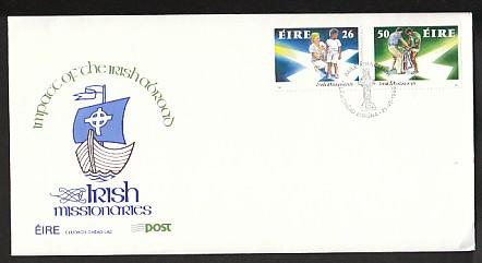 Ireland 808-809 Missionaries 1990 U/A FDC 