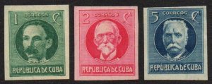 Cuba Sc #280-282 Mint Hinged