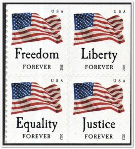 SC#4641-44 Four Flags Block of Four MNH