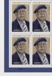 US Black Heritage Ernest J Gaines LL Plate Block of 4 stamps MNH Ships 23 Jan 23