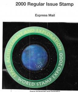 US #3412 2000 SPACE ACHIEVEMENT $11.75 STAMP - MINT NEVER HINGED