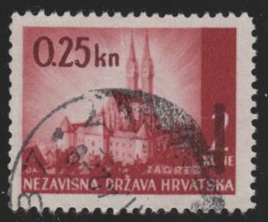 Croatia 53 zagreb Cathedral. 1942