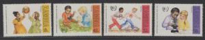 ZAMBIA SG292/5 1979 INTERNATIONAL ANTI-APARTHEID YEAR MNH