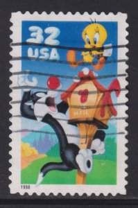 United States 3204a Sylvester & Tweety Bird 1998