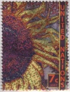 UN 804 (used) 7c sunflower (2001)