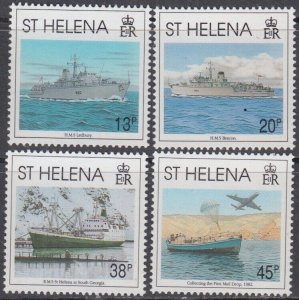 ST HELENA Sc # 575-8 CPL MNH SET of 4 -  10th ANN LIBERATION of FALKLAND ISLANDS