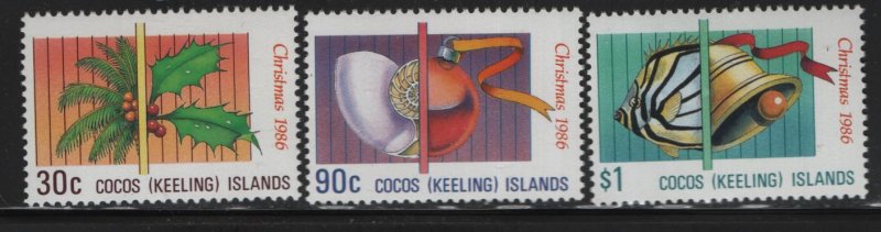 COCOS ISLANDS 155-157  MNH SET