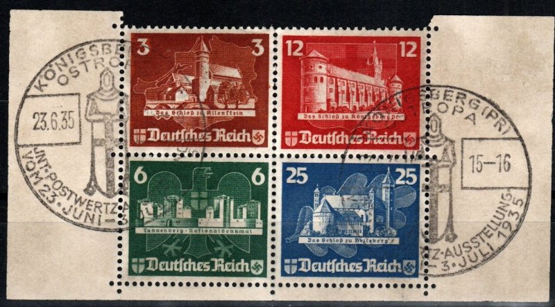 Germany #B68a-B68d F-VF Used CV $150.00 (X9942)