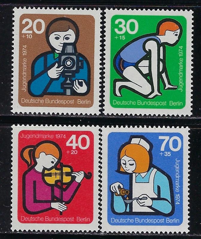 Germany Berlin Scott # 9NB106 - 9NB109, mint nh