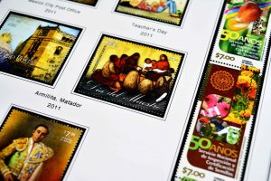 COLOR PRINTED MEXICO 2011-2014 STAMP ALBUM PAGES (36 illustrated pages)