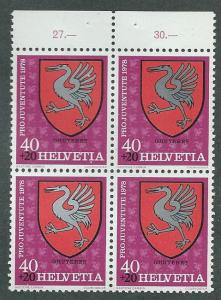 Switzerland  Scott B460  MNH Booklet Pane