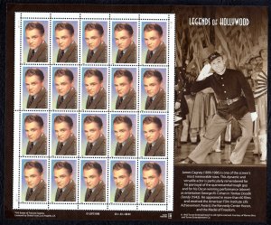 United States 1999 James Cagney Complete Mint MNH Sheet SC 3329