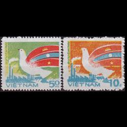 VIET NAM NORTH 1984 - Scott# 1436-7 Friendship Set of 2 NH