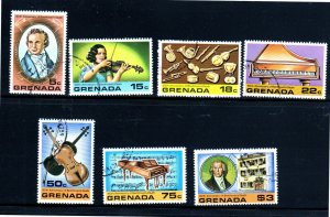 GRENADA #865-871  1978  BEETHOVEN    MINT  VF NH  O.G  CTO