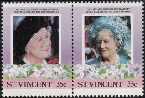 St. Vincent 1985 MNH Sc 861 35c Queen Mother 85th Birthday