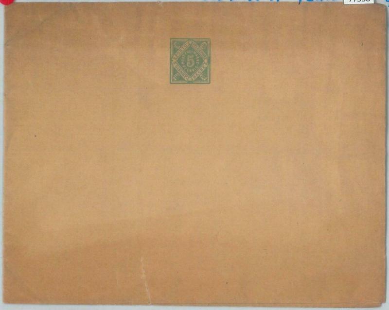 77538 - GERMANY Württemberg - Postal History - STATIONERY COVER 1875