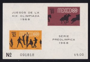 Mexico Souvenir Sheet #C331a, MNH