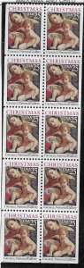 US#2427a 25c  Christmas pane of 10  (MNH) CV $5.00