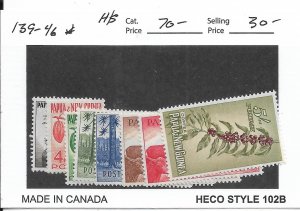 Papua New Guinea: Sc #139-146, MH (66076)