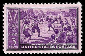 # 855 MINT NEVER HINGED BASEBALL CENTENNIAL TEMP