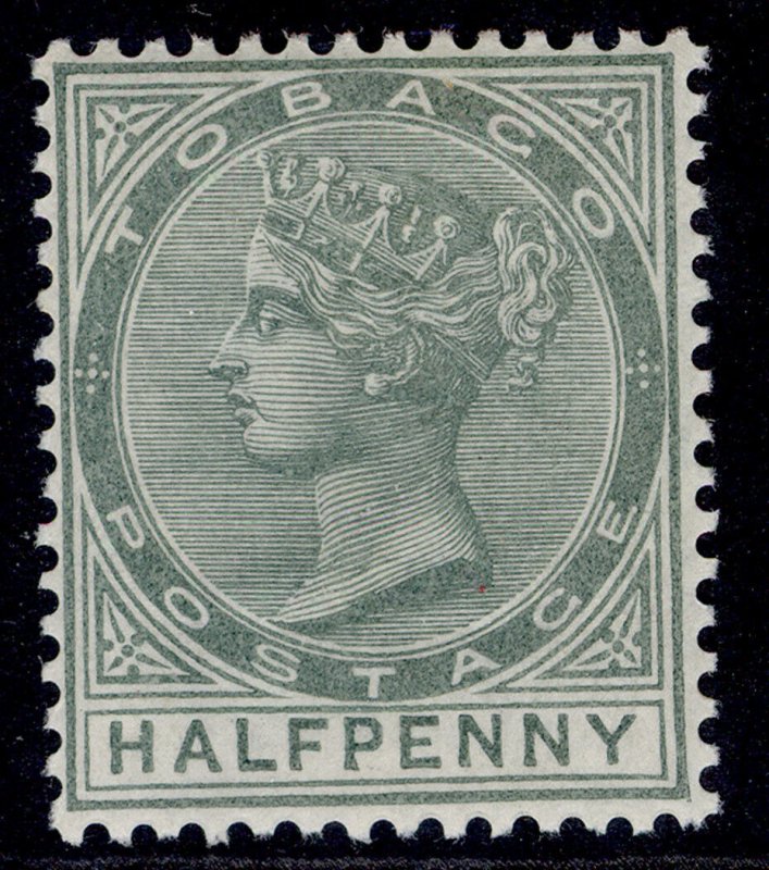 TOBAGO QV SG20, ½d dull green, NH MINT.