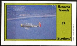 {B034} Bernera Scotland Aviation Airplanes (8) S/S 1£ MNH Cinderella !!