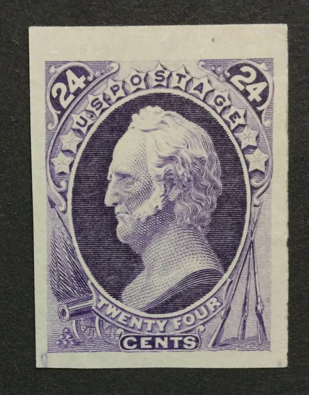 MOMEN: US #153P3 PLATE PROOF ON INDIA #25896