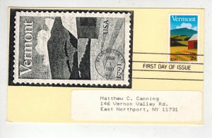 1991 VERMONT BICENTENNIAL 2533 FDC RARE CANNING ON POSTCARD 5 OR LESS MADE??