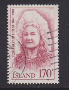 Iceland  #525  used  1979  portraits  170k   Holm   poet