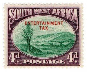 (I.B-BOB) South-West Africa Revenue : Entertainment Tax 4d