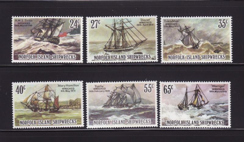 Norfolk Island 293-298 Set MNH Sailing Ships (A)