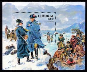 Liberia 922 George Washington Souvenir Sheet MNH VF