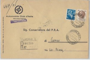 47470 - ITALIA REPUBBLICA Storia Postale: SIRCUSANA + MICHELANGIOLESCA su BUSTA