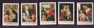 Cook Is-Sc#243-7-unused hinged set-Christmas-Raphael Paintings-1968-