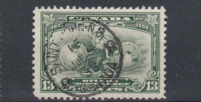 CANADA  1932  S G 317   13C   GREEN  OTTAWA     USED  NO2