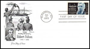 US 1270 Robert Fulton Artmaster U/A FDC