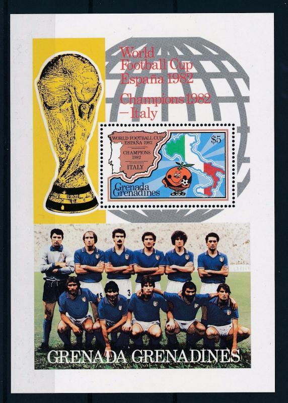 [59330] Grenada Grenadines 1982 World Cup Soccer Football Spain MNH Sheet