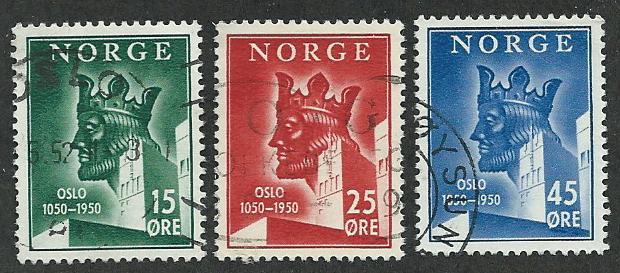 Norway  Scott 304-306  Used  Complete