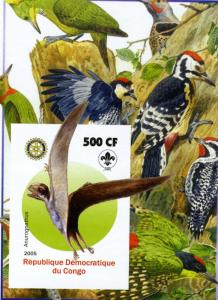 Prehistoric Birds Rotary International s/s Imperforated Mint (NH)