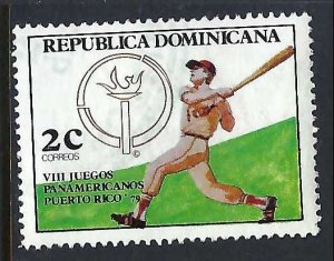 Dominican Republic 813 VFU BASEBALL X869-9