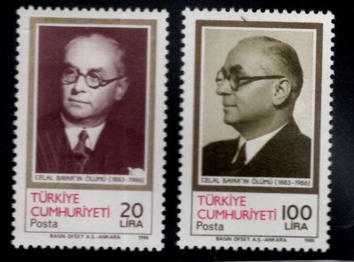 TURKEY Scott 2364-2365 MNH**  1986 President stamp set