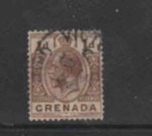 GRENADA #93 1921 1p KING GEORGE V F-VF USED b